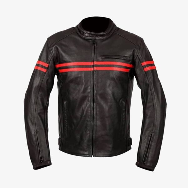 Chris Leather Jacket red