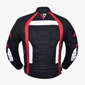 Cordura Motorcycle Jacket red back