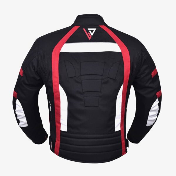 Cordura Motorcycle Jacket red back