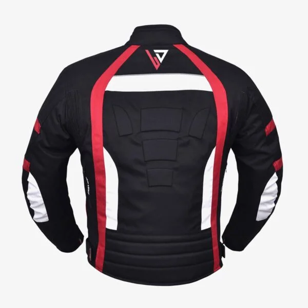 Cordura Motorcycle Jacket red back