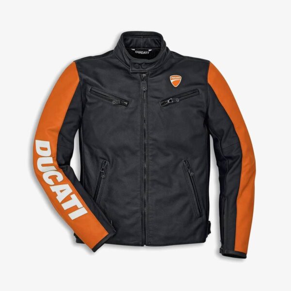 Leather jacket Ducati Company C3 oRANGE