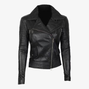 Women Quilted Leather Jacket