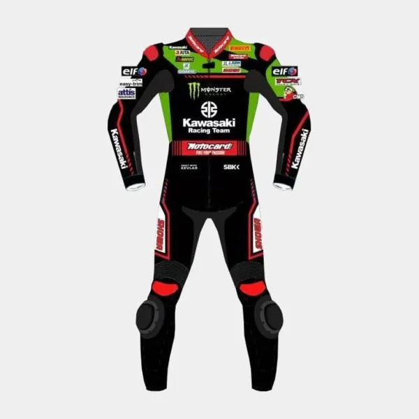 Alex Lowes WSBK Kawasaki Motorcycle Racing Leather Suit
