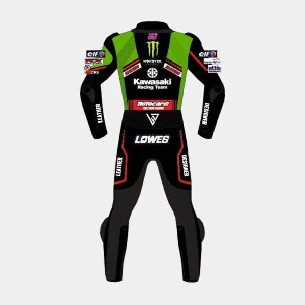 Kawasaki Motorcycle Racing Leather Suit