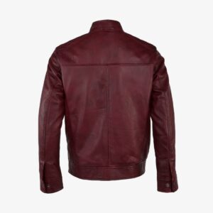 Custom Fashion Leather Jacket Backview