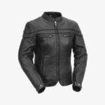 Ladies Racer Leather Jacket