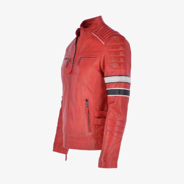 Leather Fashion Biker Jacket sideview