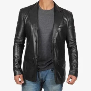 Mens Lambskin Leather Coat