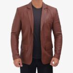 Mens Lambskin Leather Coat