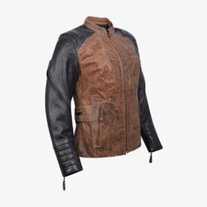 Motorcycle Ladies Leather Jacket