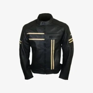 Retro Style Mens Leather Fashion Jacket