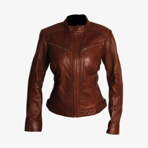 Women's Cafe Racer Leather Jacket
