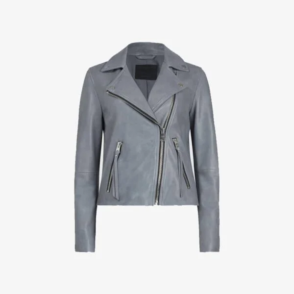 Womens Dalby Leather Biker Jacket