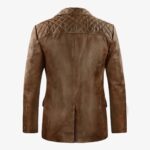 Leather Blazer Brown For Men