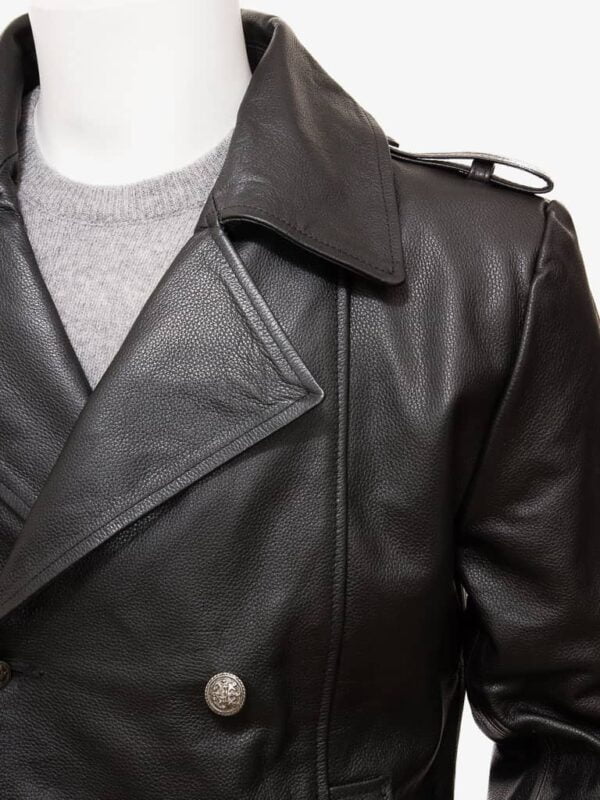 Leather Pea Coat Supplier