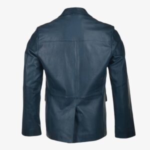 Two Button Leather Blazer backview