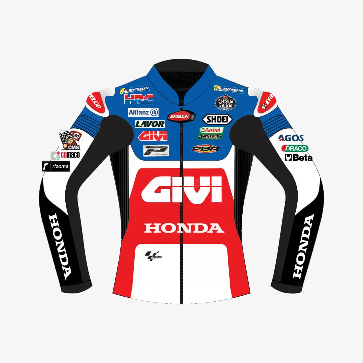 Alex Marquez Honda LCR MotoGP Leather Jacket 2021 | Leather Designer