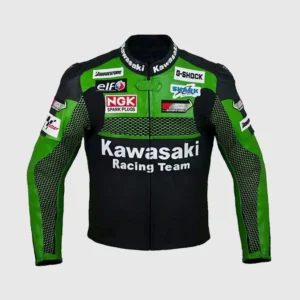 Kawasaki Racing Team Leather Motorcycle Jacket