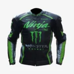 Kawasaki Ninja H2 Motorbike Racing Leather Jacket