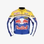 Red Bull Motor Biker Leather Jacket